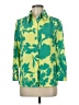 Halogen X Atlantic-Pacific 100% Polyester Print Green 3/4 Sleeve Blouse Size M - photo 1