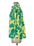 Halogen X Atlantic-Pacific 100% Polyester Print Green 3/4 Sleeve Blouse Size M - photo 5