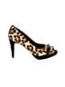 VANELi 100% Leather Animal Print Brown Tan Heels Size 7 1/2 - photo 1