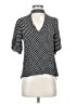 Zara Polka Dots Black Short Sleeve Blouse Size XS - photo 1