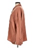Dear John 100% Tencel Solid Brown Long Sleeve Button-Down Shirt Size M - photo 5