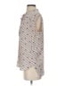 Ann Taylor LOFT Outlet 100% Polyester Polka Dots Ivory Sleeveless Blouse Size S - photo 5