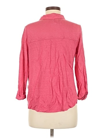 Sigrid Olsen 3/4 Sleeve Button-Down Shirt (view 2)