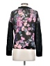 Venus 100% Acrylic Floral Black Pullover Sweater Size S - photo 2