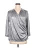 Studio JPR Metallic Silver 3/4 Sleeve Top Size XL - photo 1