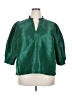 Crown & Ivy 100% Polyester Green 3/4 Sleeve Blouse Size 2X - photo 1