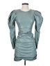 Zara 100% Polyester Teal Cocktail Dress Size XS - photo 1