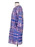 Everly 100% Polyester Print Blue Casual Dress Size S - photo 5