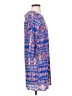Everly 100% Polyester Print Blue Casual Dress Size S - photo 4