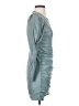 Zara 100% Polyester Teal Cocktail Dress Size XS - photo 4