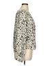 MELLODAY 100% Polyester Animal Print Ivory Long Sleeve Blouse Size XL - photo 4