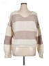 Unbranded Color Block Tan Pullover Sweater Size XL (estimated) - photo 1