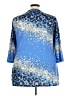 Unbranded Animal Print Blue 3/4 Sleeve Blouse Size 4X - photo 2