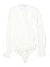 Paige 100% Polyester White Long Sleeve Top Size L (estimated) - photo 2