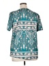 Unbranded Teal Short Sleeve Blouse Size XL - photo 2