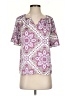 Ann Taylor 100% Polyester Pink Short Sleeve Blouse Size XS - photo 1