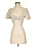 Emory Park Ivory Short Sleeve Blouse Size S - photo 1