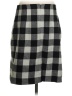 Talbots Checkered-gingham Black Gray Wool Skirt Size 4 - photo 2
