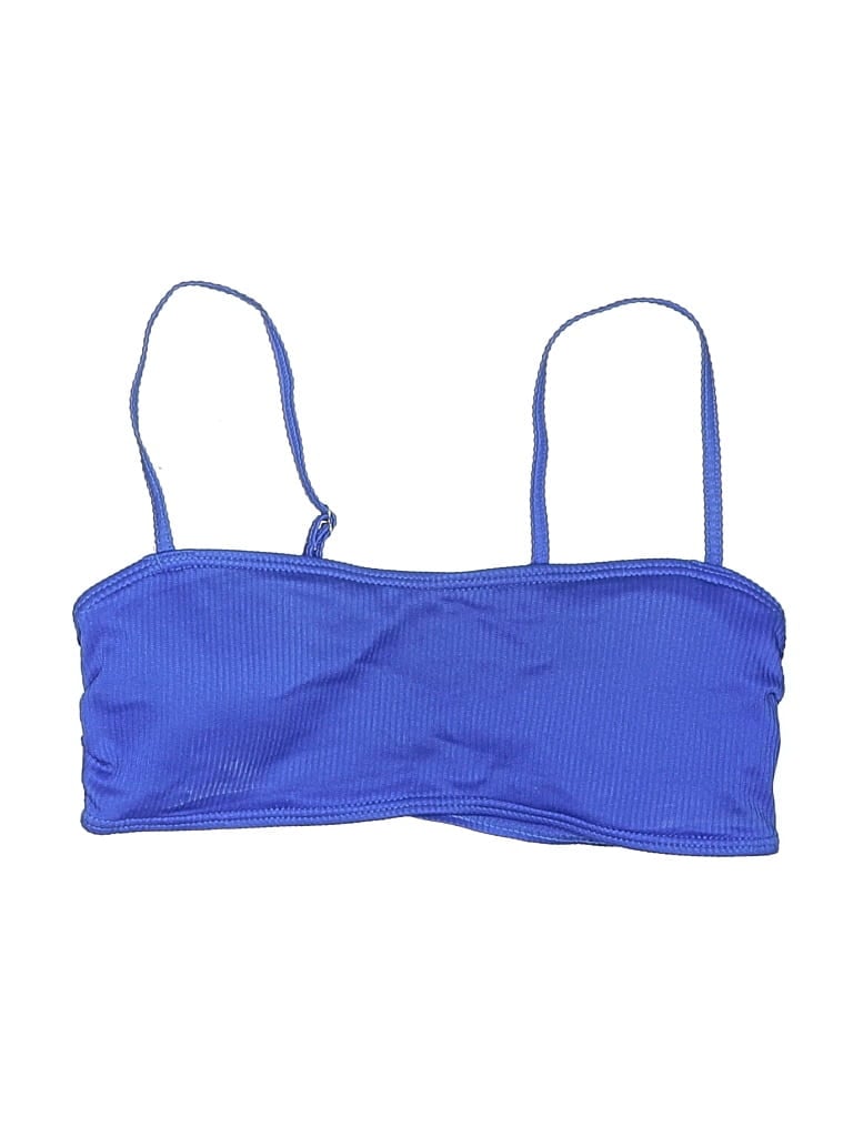 Pre-owned Unbranded Swimsuit Top Blue Swimwear