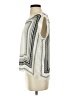 Lucky Leaves Ivory Sleeveless Blouse Size S - photo 5
