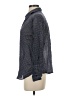 Joie 100% Cotton Houndstooth Gray Long Sleeve Button-Down Shirt Size S - photo 5