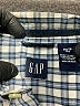 Gap Plaid Green Short Sleeve Polo Size 4 - photo 3