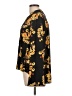 INC International Concepts 100% Polyester Floral Black Long Sleeve Blouse Size L - photo 5