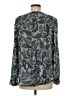 Ann Taylor LOFT Paisley Teal Long Sleeve Blouse Size M - photo 2