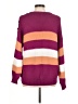 Lumiere Color Block Purple Pullover Sweater Size M - photo 2