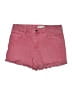 Zara Hearts Pink Denim Shorts Size 16 - photo 1