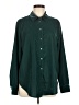 Gap 100% Polyester Solid Green Long Sleeve Blouse Size M - photo 1