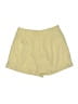 Shein 100% Polyester Solid Yellow Khaki Shorts Size M - photo 1