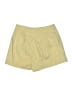 Shein 100% Polyester Solid Yellow Khaki Shorts Size M - photo 2