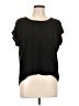Splendid 100% Rayon Black Short Sleeve Top Size L - photo 1