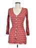 Skylar + Madison 100% Rayon Red 3/4 Sleeve Blouse Size M - photo 1