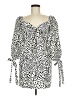 ASOS 100% Cotton Animal Print White Casual Dress Size 6 - photo 1