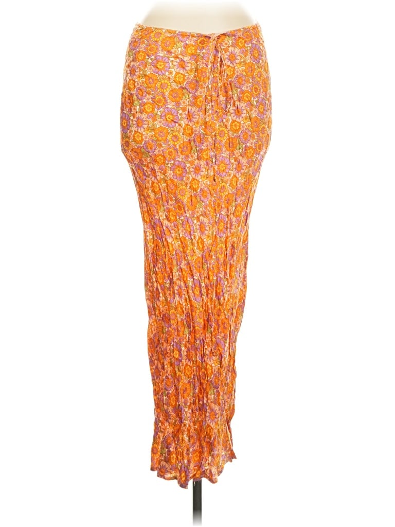 Pre-owned Topshop Casual Skirt In Orange