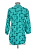 Escapada 100% Rayon Teal 3/4 Sleeve Blouse Size XS - photo 2