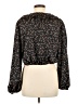 Topshop Black Long Sleeve Blouse Size 8 - photo 2