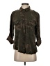 Sanctuary 100% Rayon Camo Brown 3/4 Sleeve Button-Down Shirt Size S - photo 1