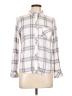 Rails 100% Rayon Plaid Ivory Long Sleeve Button-Down Shirt Size L - photo 1