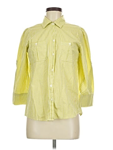 Caribbean Joe 3/4 Sleeve Button-Down Shirt (view 1)