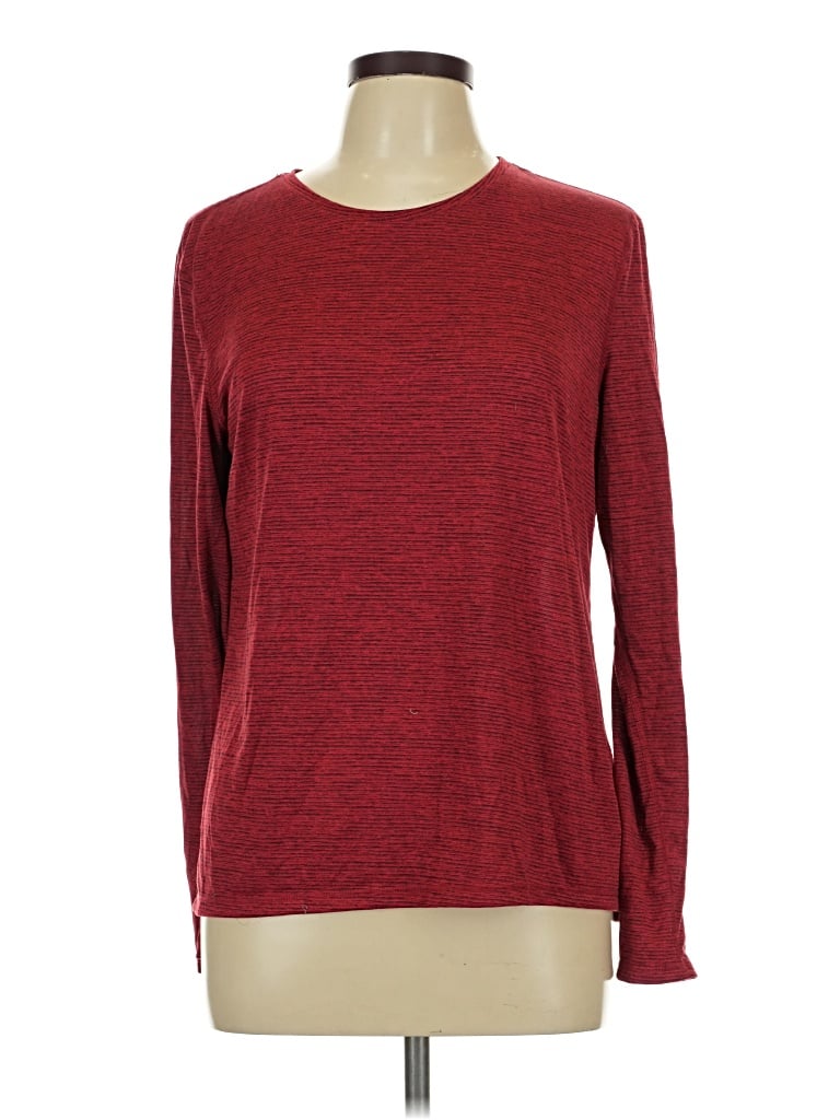 Pre-owned Athletic Works Long Sleeve T-shirt In Red