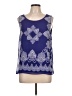 Rafaella Studio 100% Polyester Blue Sleeveless Blouse Size L - photo 1