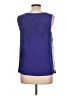 Rafaella Studio 100% Polyester Blue Sleeveless Blouse Size L - photo 2