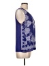 Rafaella Studio 100% Polyester Blue Sleeveless Blouse Size L - photo 4