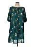 ModCloth 100% Recycled Polyester Floral Teal Casual Dress Size L - photo 1
