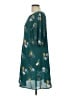 ModCloth 100% Recycled Polyester Floral Teal Casual Dress Size L - photo 5