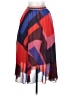 Suncoo Color Block Red Casual Skirt Size XS - photo 2