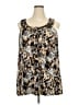 Cj Banks Brown Sleeveless Blouse Size 3X - photo 1